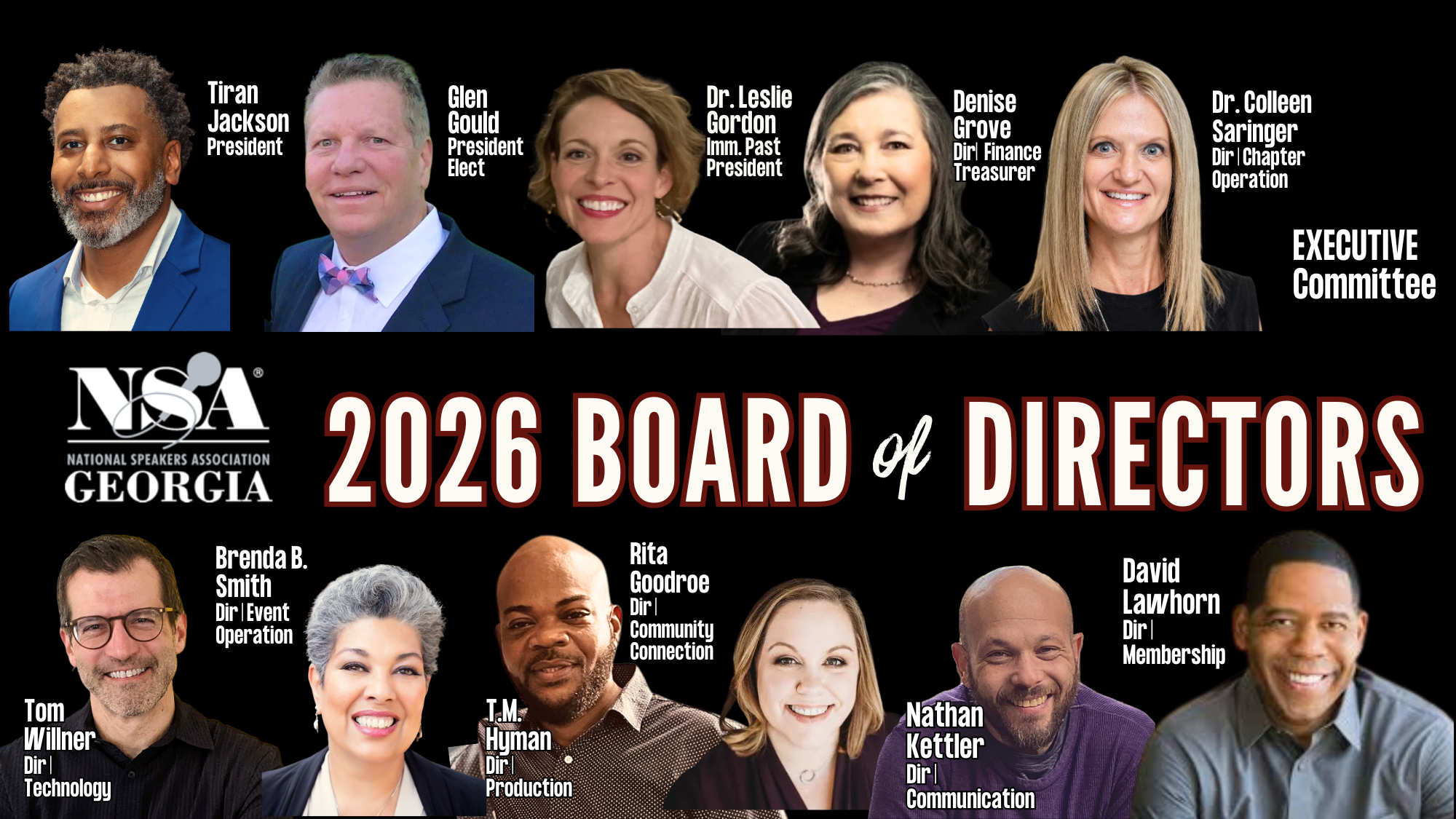 2026 NSA GA Board of Directors